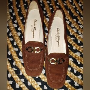 Salvatore Ferragamo Boutique Suede Loafers Size 6.5 B